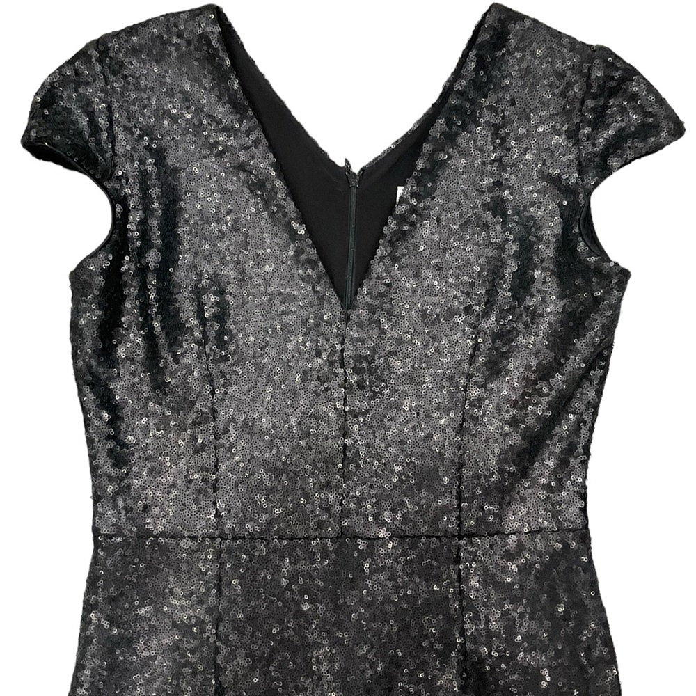 Dress the Population Women’s Allison Midi Sheath Dress Plunging V-neck S… - Picture 9 of 16